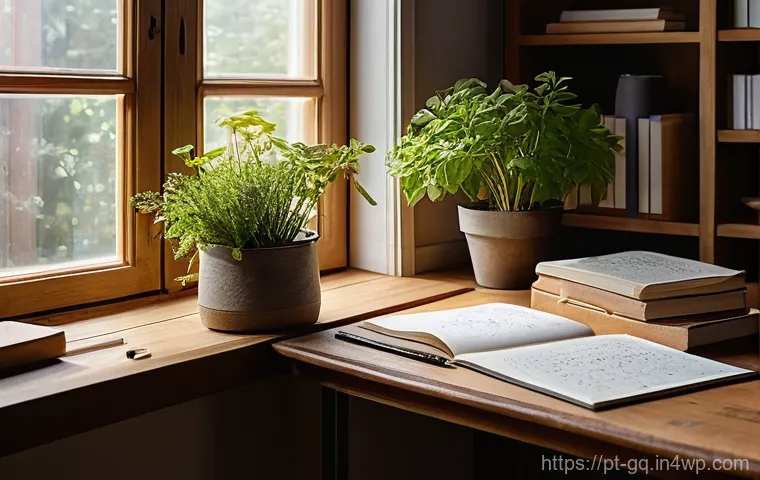 의식적 선택 훈련 과정에서의 사례 분석 - **Prompt 1: Reflective Decision-Making in a Cozy Study**
    "A young adult, gender-neutral, wearing...