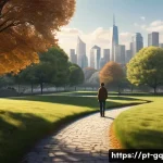 효과적인 의식적 선택 훈련 방법 - **Prompt:** A young adult, dressed in comfortable yet stylish everyday clothes like a fitted sweater...